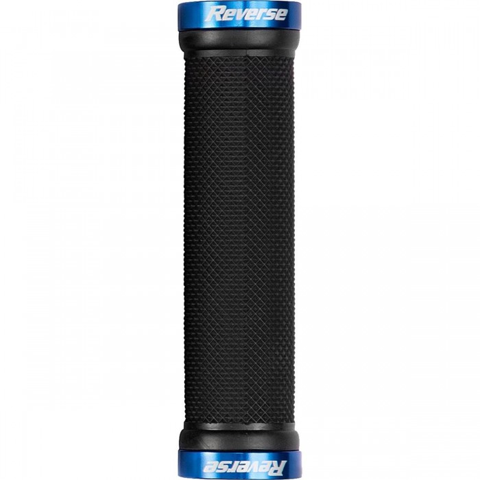 Puños Reverse Classic Lock-On Ø29mm x 130mm Negro-Azul para MTB - 1