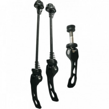 Kit Quick Release PROMAX Nero in Alluminio con Reggisella Anteriore e Posteriore - 1 - Quick release - 8005586006486