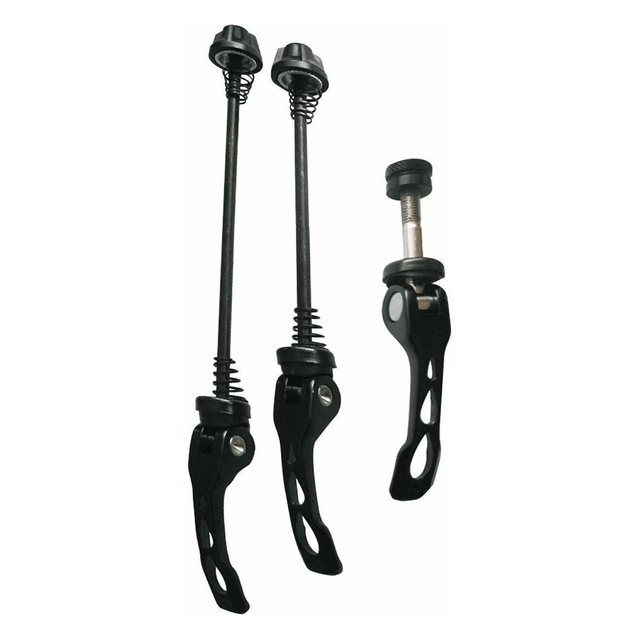 Kit Quick Release PROMAX Noir en Aluminium avec Collier Avant et Arrière - 1