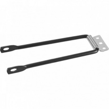 Portapacchi Trasero de Aluminio Negro para Bicicleta CTB 28' con 3 Varillas - 2