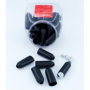 CO2 Cartridge Cover 16g SRAM Black - Pack of 30 Pieces, Compatible with 16g Cartridges - 1