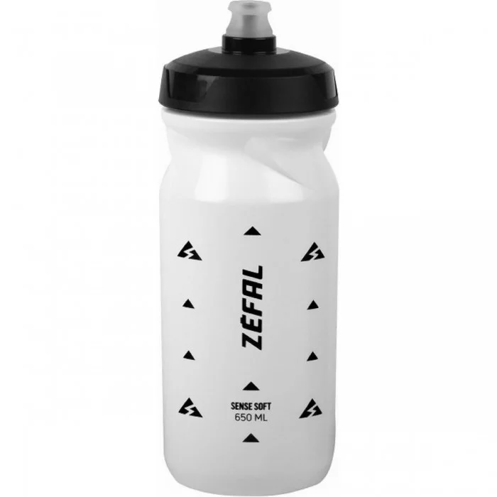 Sense Soft 650ml White Recyclable Polypropylene Bottle, Ergonomic & BPA Free - 1