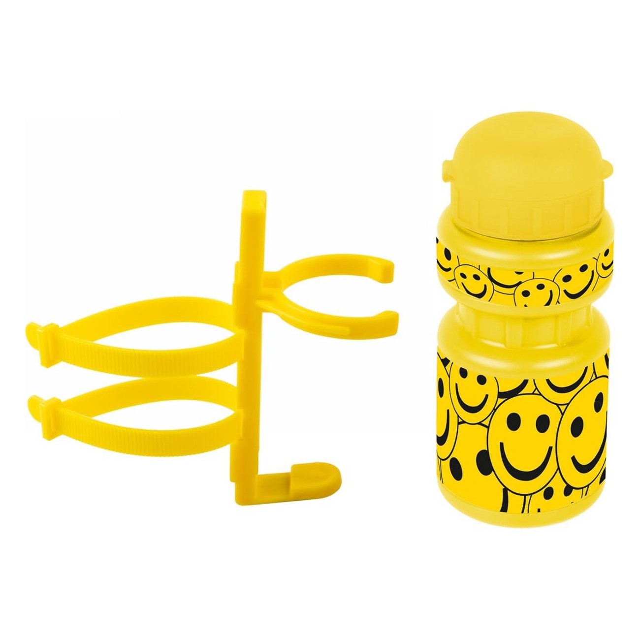 Biberon per Bambini PBO 300 Smile Giallo con Design Smiley - 1 - Borracce - 0887539027711