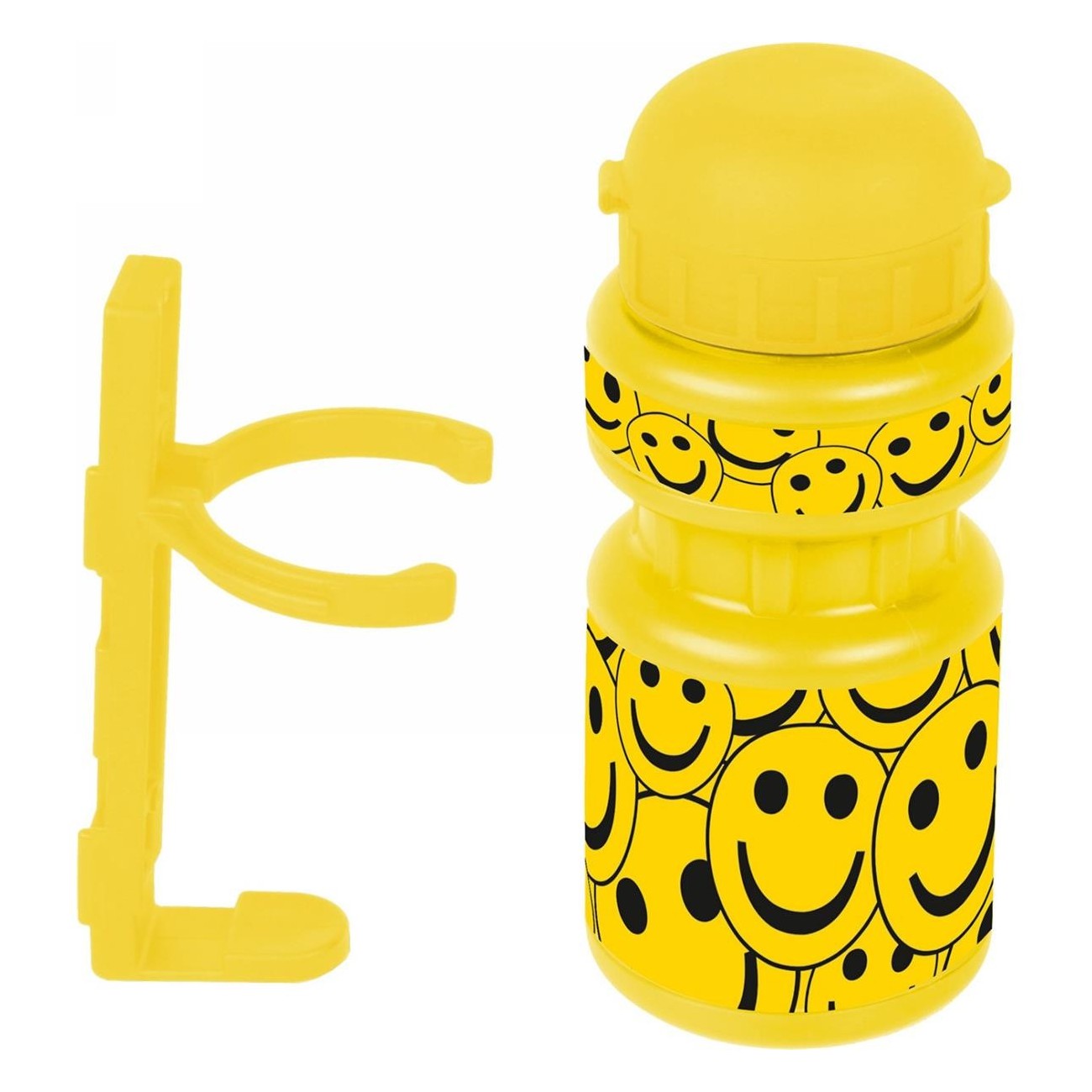 Biberon per Bambini PBO 300 Smile Giallo con Design Smiley - 2 - Borracce - 0887539027711