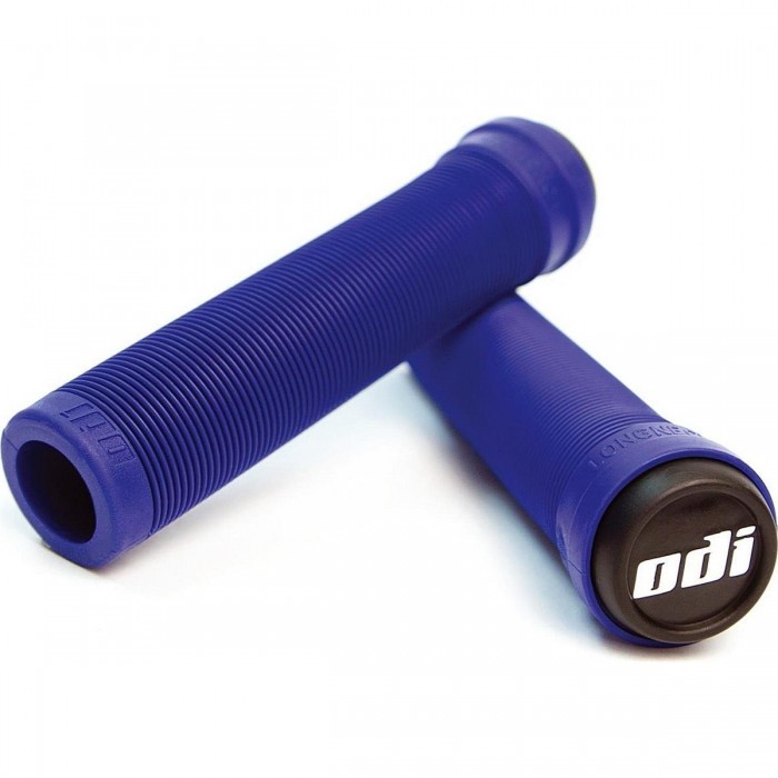 BMX Longneck SL Grips Without Flange Dark Blue 135mm - Classic Ribbed Design - 1