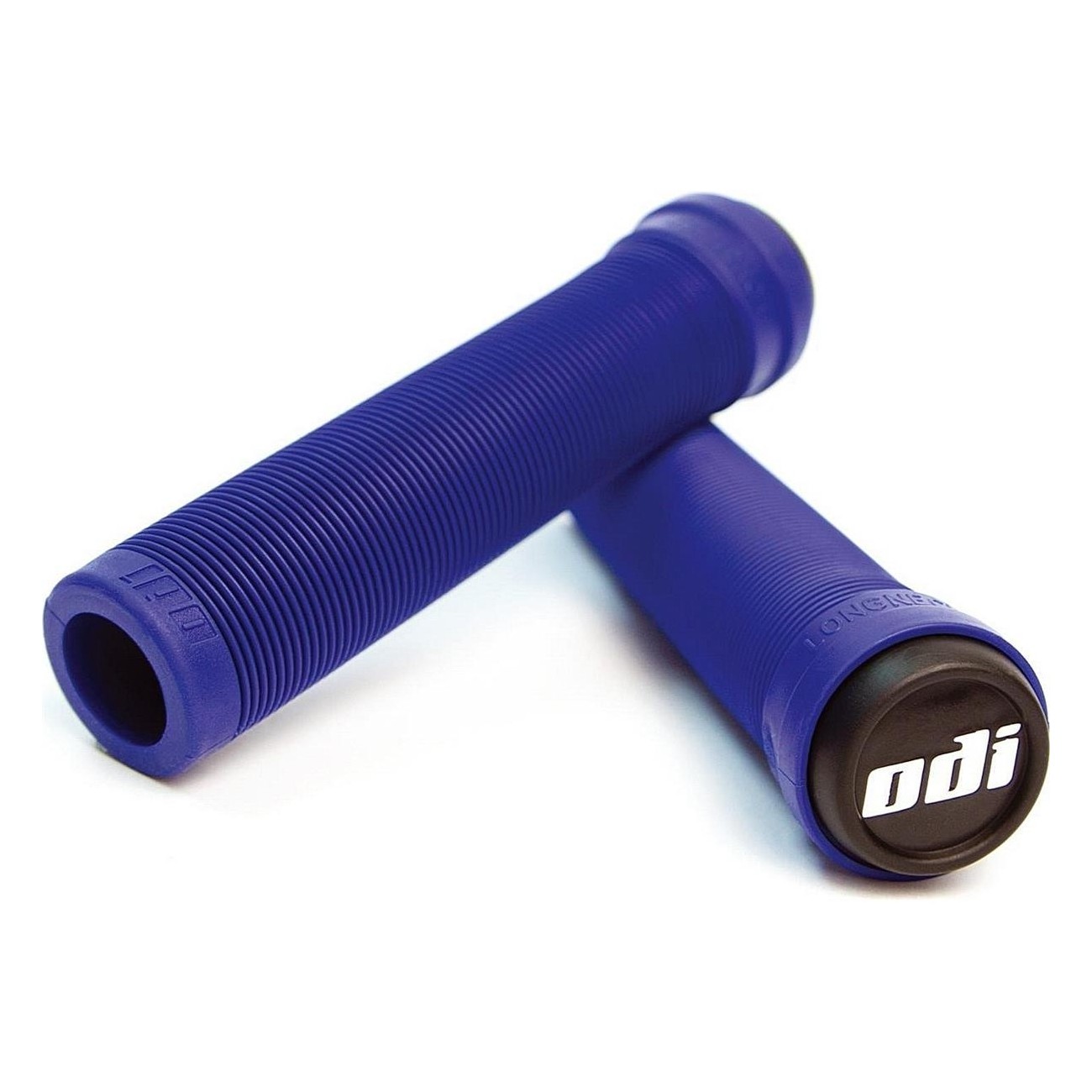 BMX Longneck SL Grips Without Flange Dark Blue 135mm - Classic Ribbed Design - 1