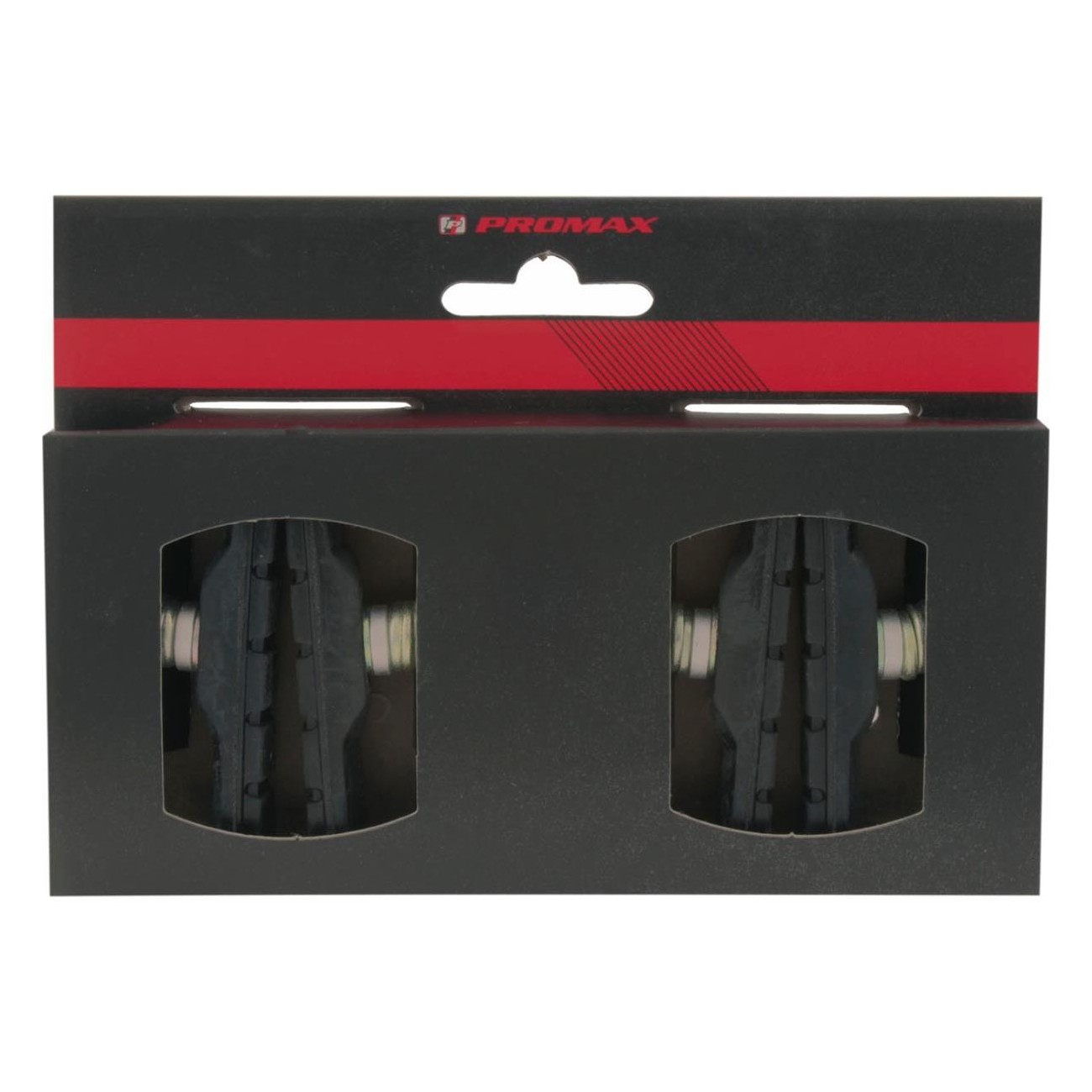 Promax 70mm Black V-Brake Shoes, 2 Pairs with Bolts and Mounting Hardware - 2