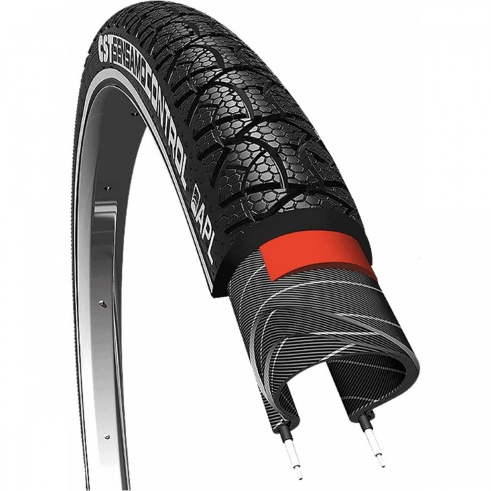 CST Sensamo Control 28' 700x40 Rigid Anti-Puncture Tire with Reflective Strip - 1