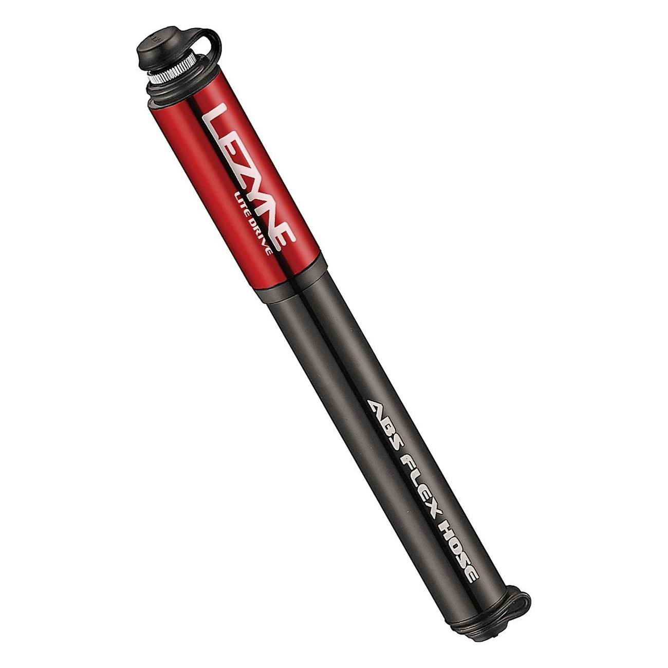 Pompe à Main Lezyne CNC Lite Drive Rouge Compacte et Légère - Haute Pression 160 PSI - 1