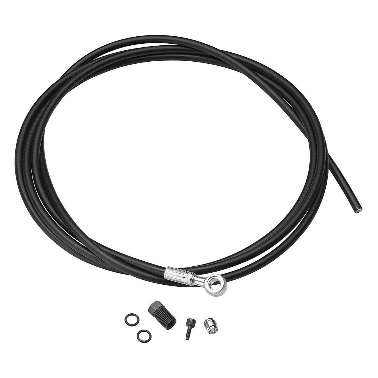 Avid Hydraulic Brake Line Kit - Compatible with Juicy Ultimate 7 & 5, 2000mm, Aluminum, Available in White or Black - 1