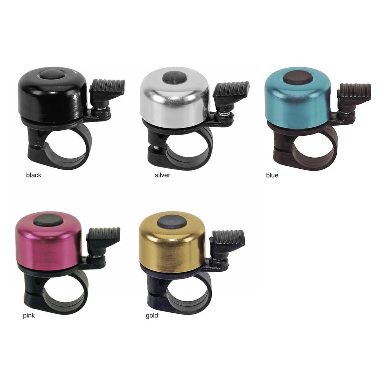 Mini Aluminum Bell 35mm, Assorted Colors, with Metric Screw - 6