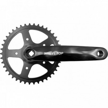 MVTEK City Crankset 1x7/8V 42T 170mm Black Aluminum for Urban Bike - 1