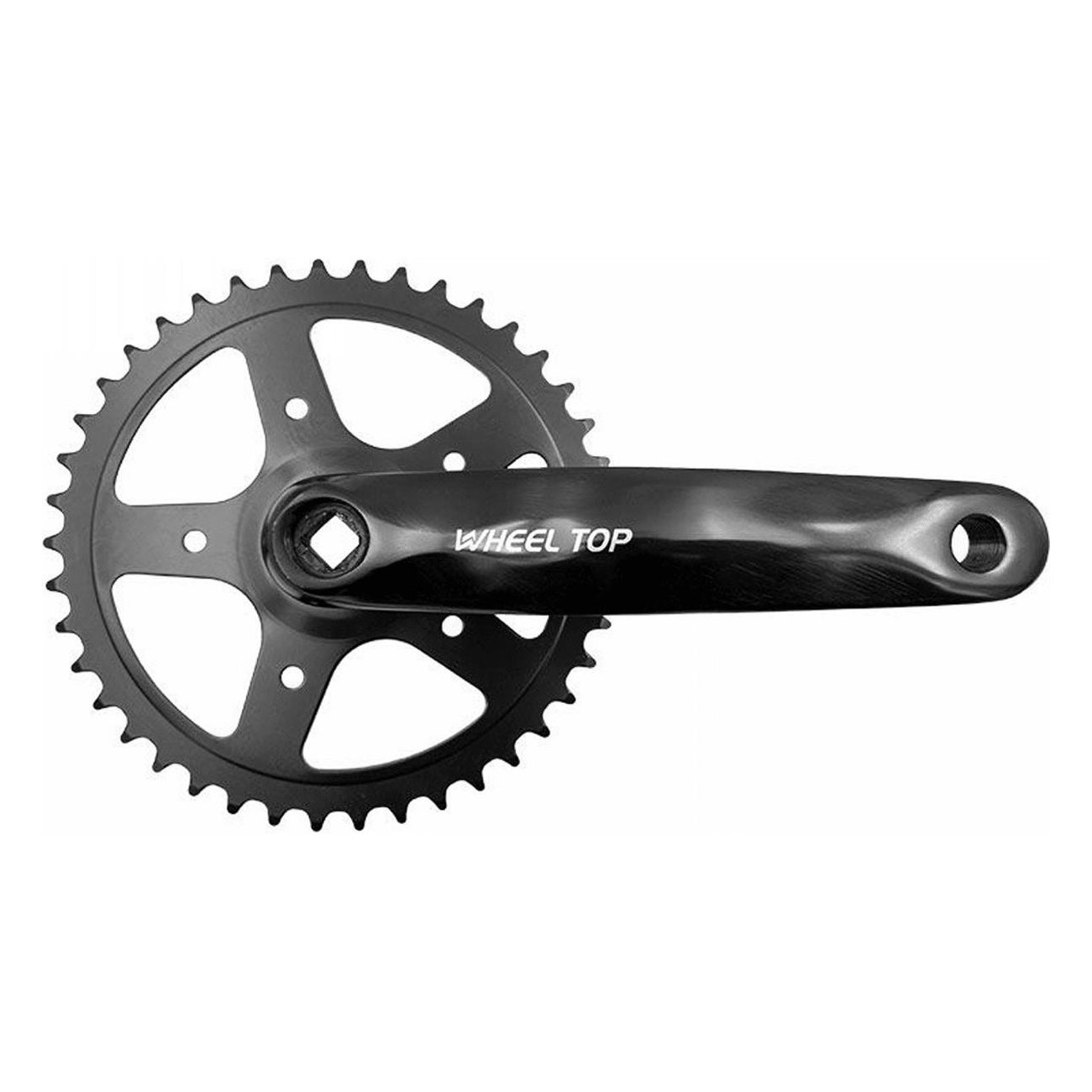 MVTEK City Crankset 1x7/8V 42T 170mm Black Aluminum for Urban Bike - 1