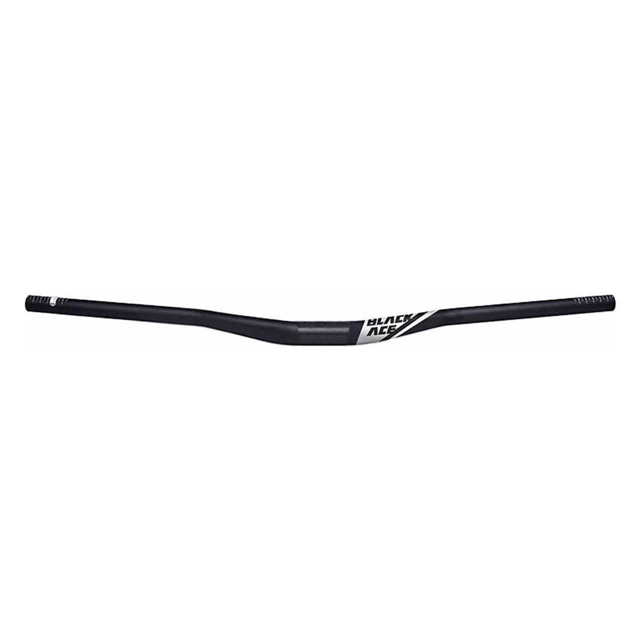 MTB Handlebar Black Ace in UD Carbon Black 31.8x785mm, Rise 7mm, 196g with FUNN Stickers - 1