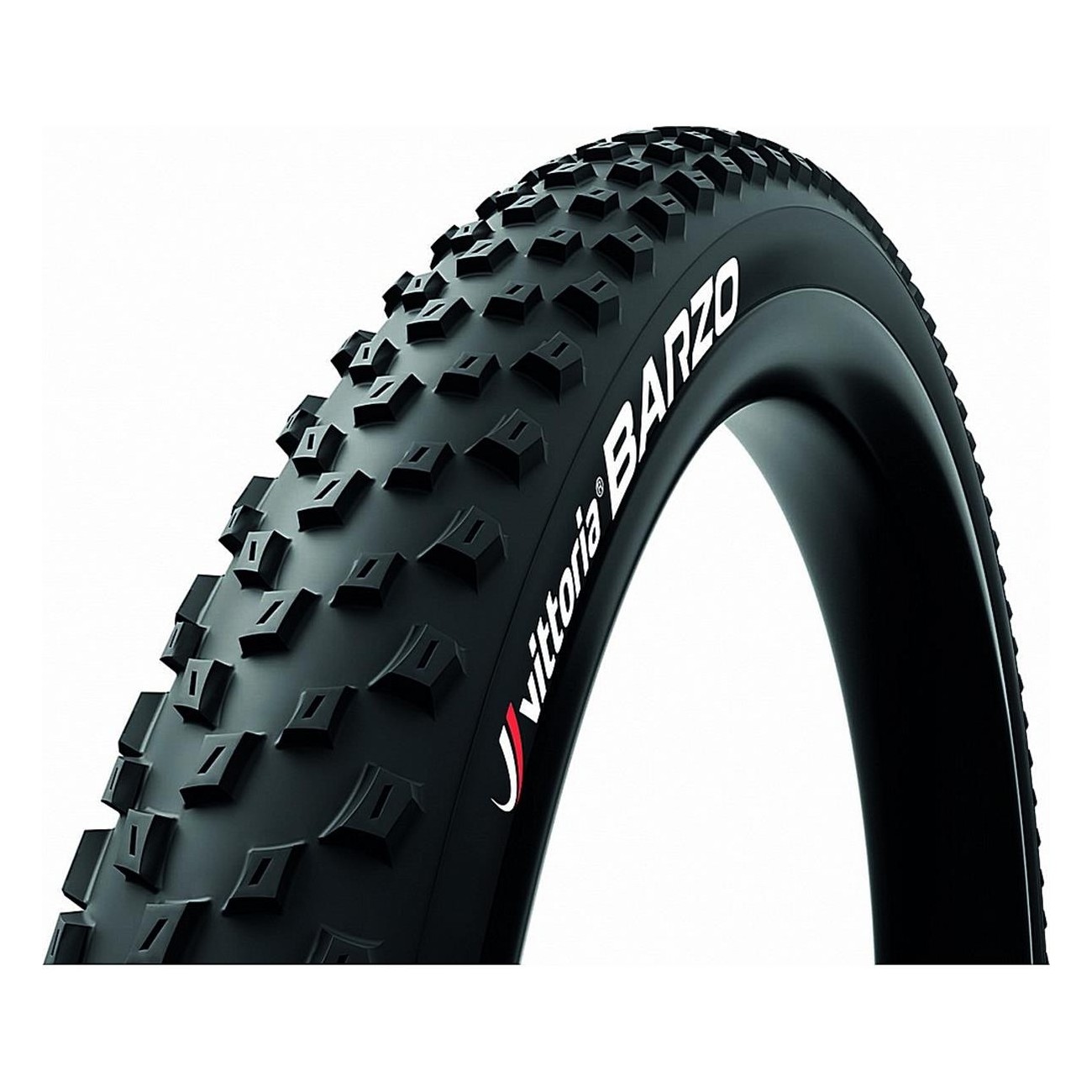 27.5' x 2.10 Barzo Black Rigid Tire with Aggressive Tread - 1