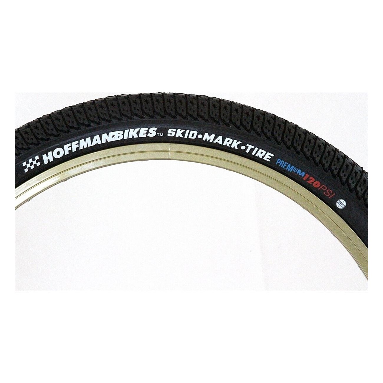 Hoffman Skidmark BMX Tire 20 x 1.95' Black - High Pressure 120 PSI - 3