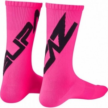 Supasox Twisted Neon Socken Rosa M - 100% atmungsaktives Nylon - 1