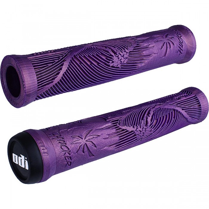 Odi Hucker Signature Griffe 160mm ohne Flansch - Lila, Einzigartiges Design für BMX - 1