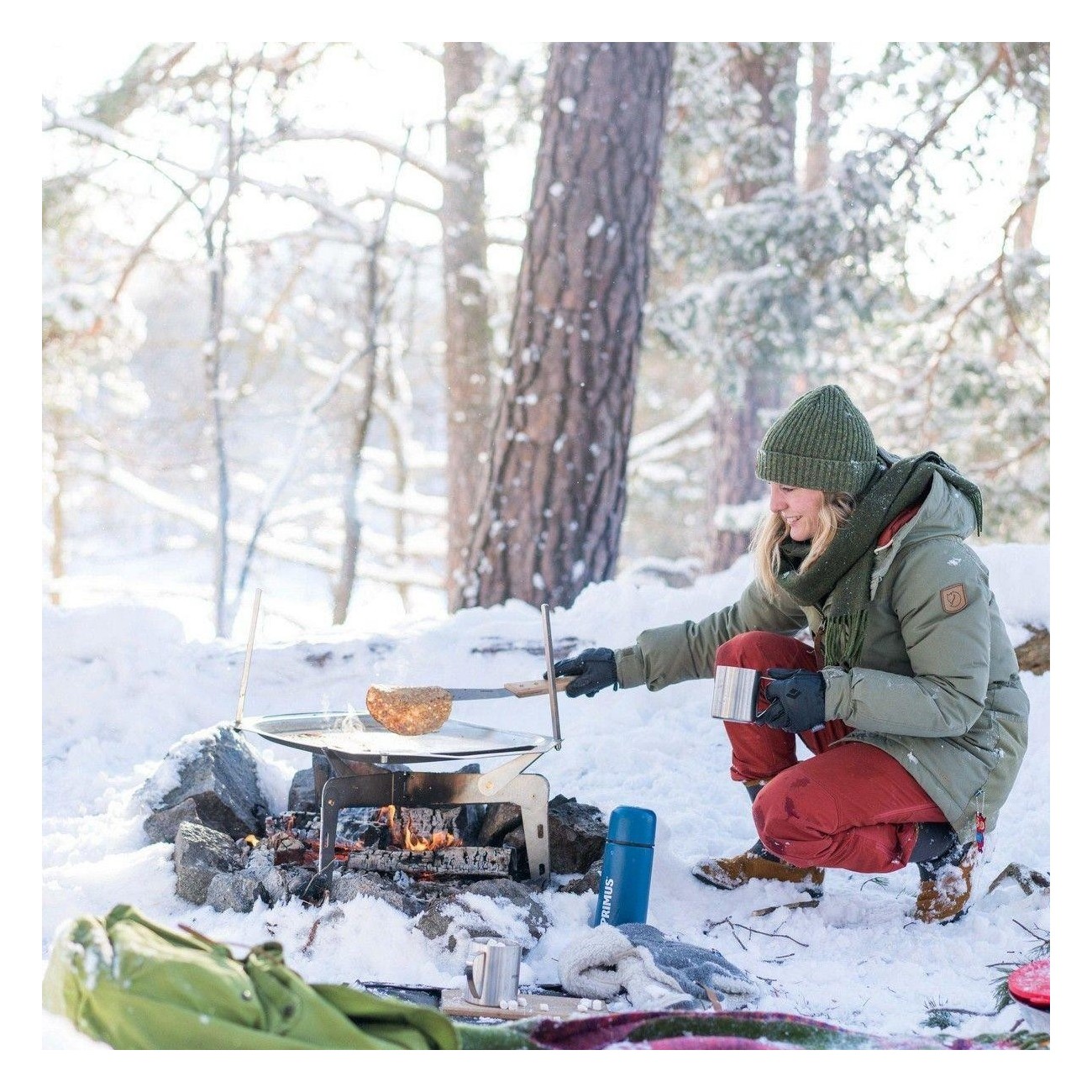 Sartén OpenFire - Pequeña para Asados al Aire Libre - 7