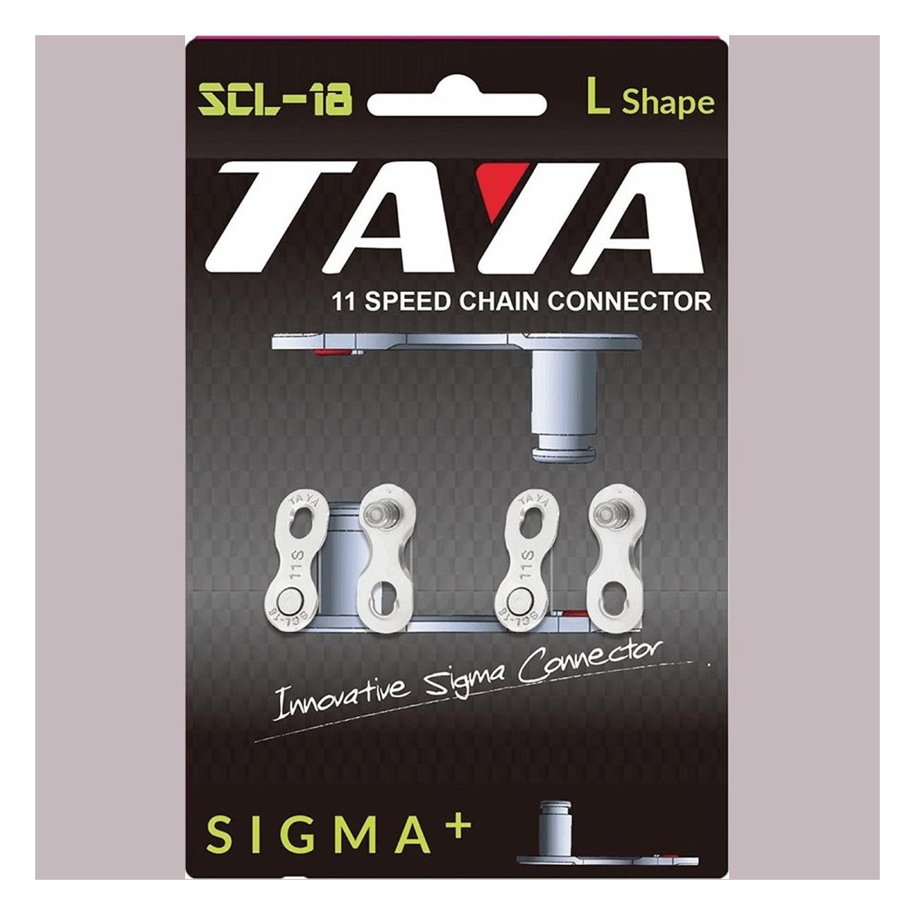 Jonction de Chaîne 11V Argent avec Connecteur SIGMA+ TAYA - Set de 2 Pièces - 1