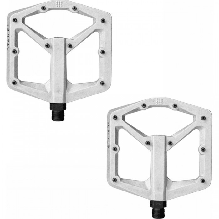 Pedali Flat Crankbrothers Stamp 2 Large Grezzi per Freeride, Enduro, Trail e Downhill - 1 - Pedali - 0641300163622