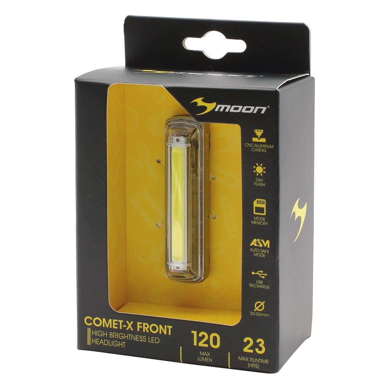 Lampada LED a Batteria Moon Comet-X 120lm Impermeabile con Ricarica USB - 6 - Luci - 4897029982174