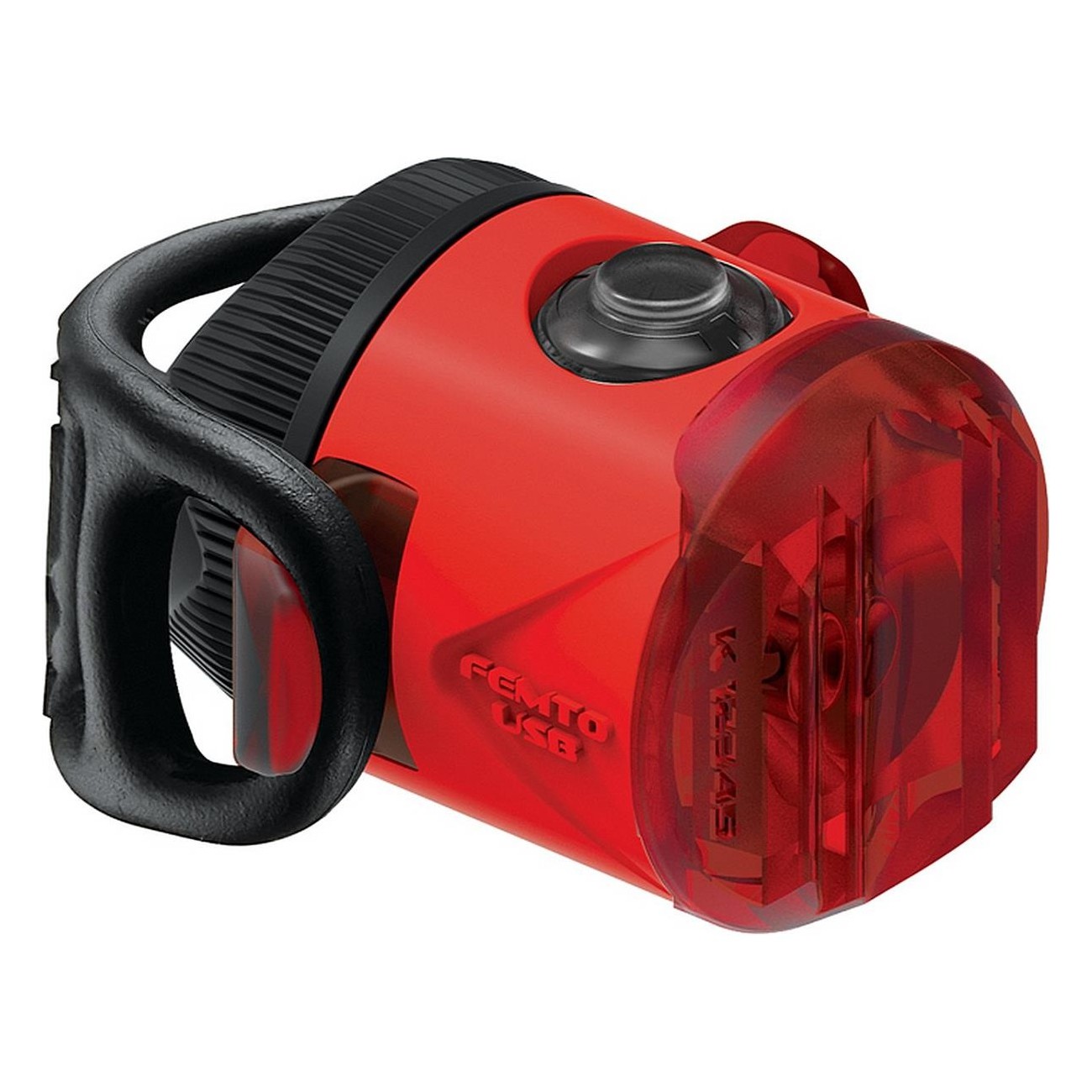 LED Rücklicht Femto USB StVZO Rot mit optimierter Linse und Micro USB Ladegerät - 1