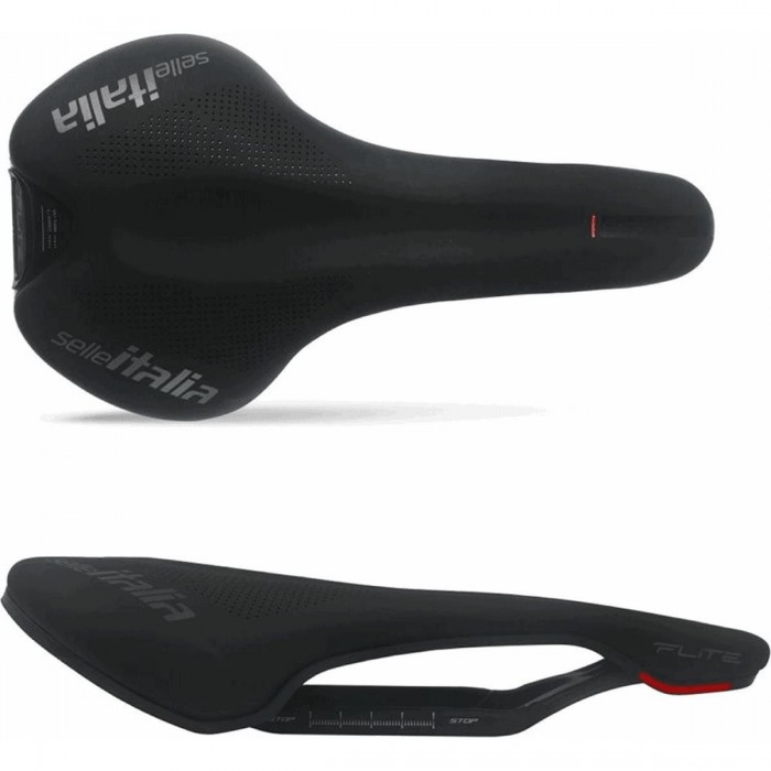 Selle Flite Boost 145x248mm Noir avec Rails TI 316 - Légère 218gr - 1