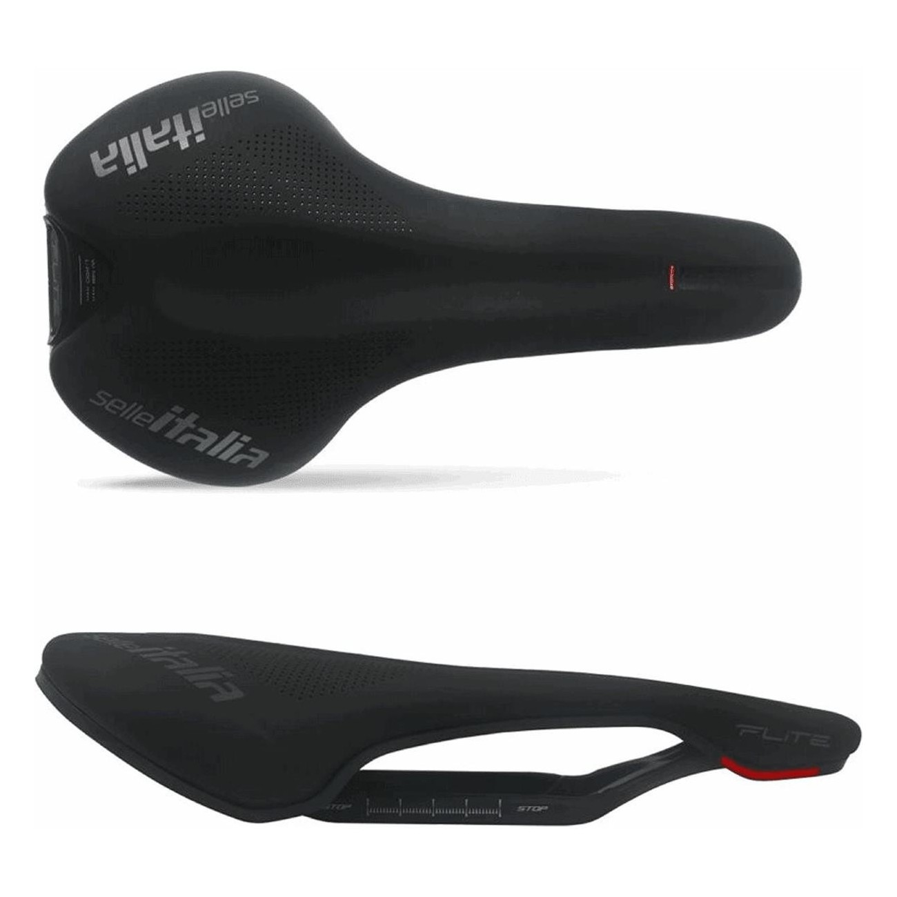 Selle Flite Boost 145x248mm Noir avec Rails TI 316 - Légère 218gr - 1