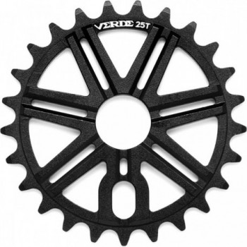 Pignone Verde Neutro 27T Nero in Alluminio 7075 CNC per Bicicletta - Compatibile con Adattatori 19/22 mm - 1 - Corone e pignoni 