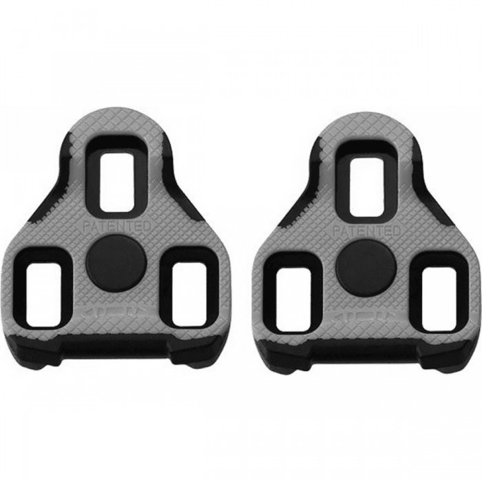 Exustar E-BLK11 Gray Fixed Cleats Compatible with LOOK KEO for Road Use - 1