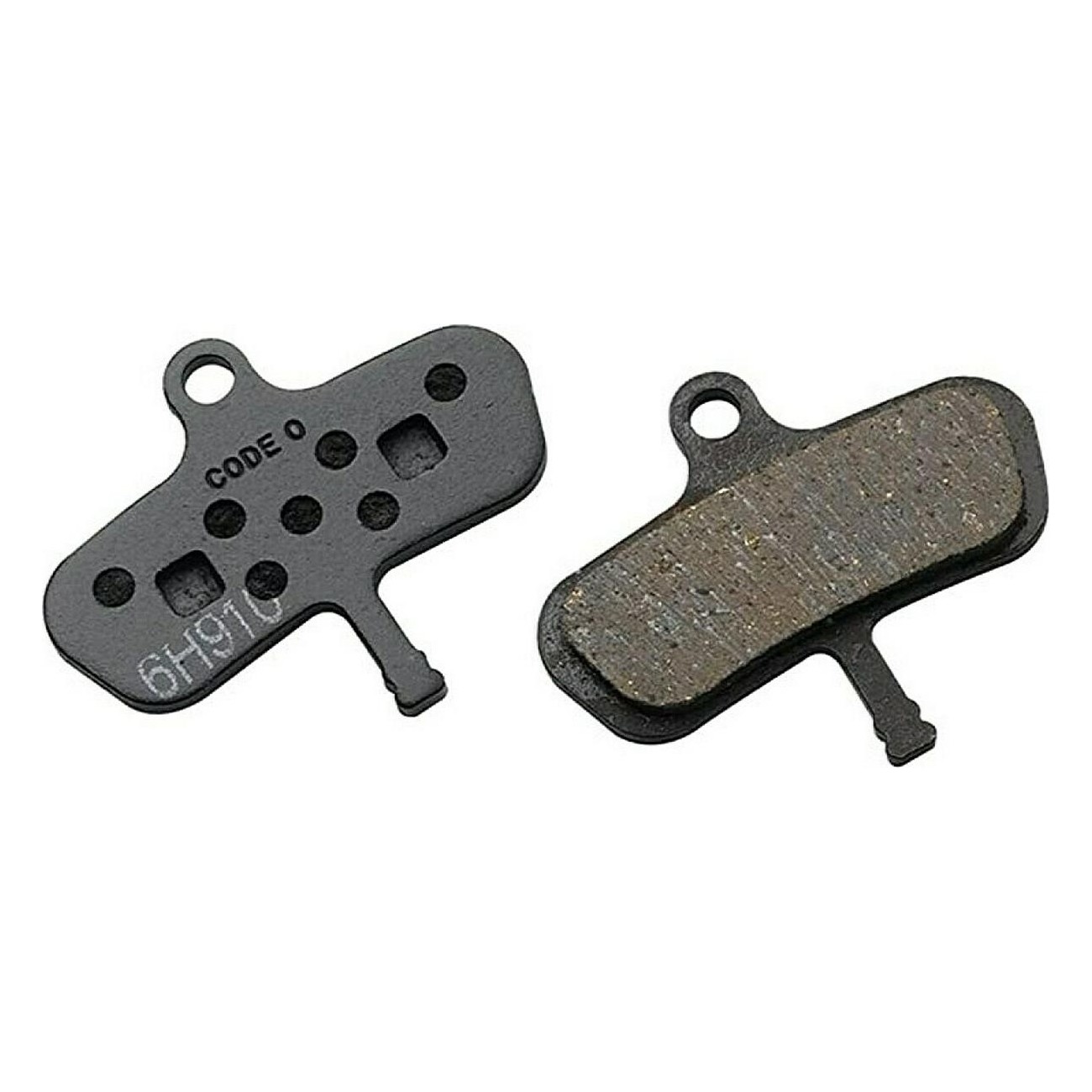 Pastillas de freno de disco orgánicas con soporte de acero silenciosas para MTB (Compatibles Código 2007-2010) - 1