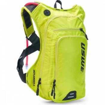 Mochila USWE Outlander 9 Litros Amarilla para MTB, Carretera y Gravel con Bolsa de Hidratación - 1