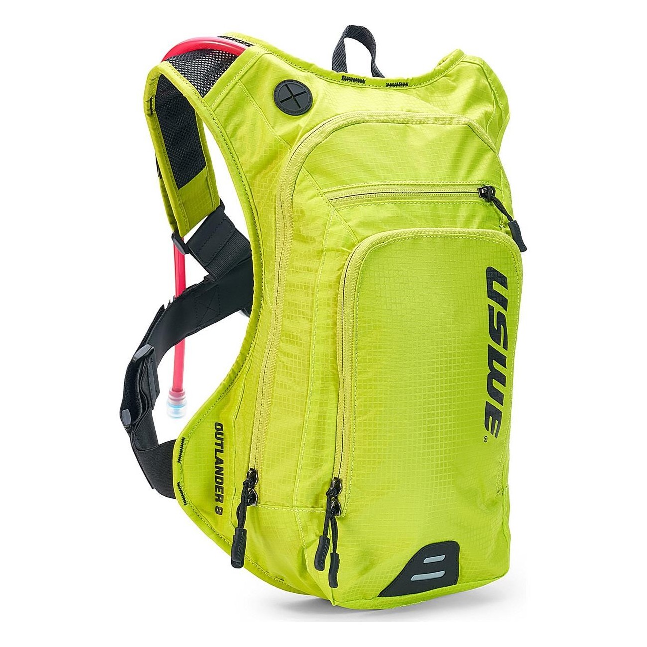 USWE Outlander 9L Yellow Backpack for MTB, Road & Gravel with Hydration Pack - 1