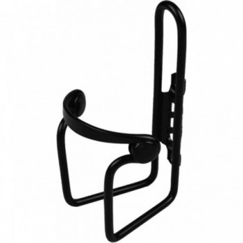 Black Alloy Bottle Cage with Anti-Vibration Rubber for Maximum Stability - 1