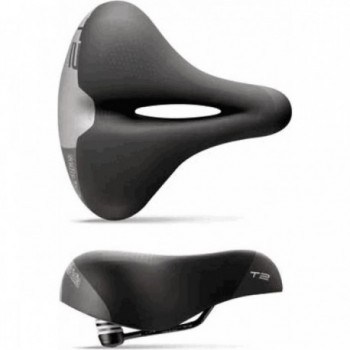 Sella T2 Gel Flow Nero 233x258mm L2 Sportouring, Comfort e Performance, 671g - 1 - Selle - 8030282510876