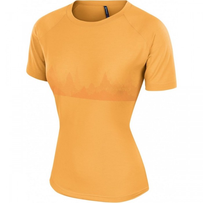 T-shirt Donna Arancione L Trekking Viaggio Poliestere Lyocell - 1 - T-shirt e Camicie - 8014044998737