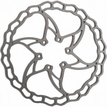 AI-2 Superlight 160mm Brake Disc Silver, 73g, SUS410 Steel, 6 Holes - 1