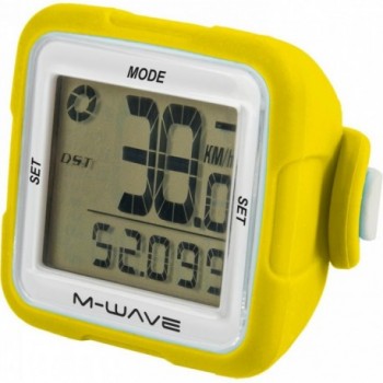 Ordinateur M-WAVE XIV avec Étui en Silicone Jaune, 14 Fonctions, Batterie Incluse - 1