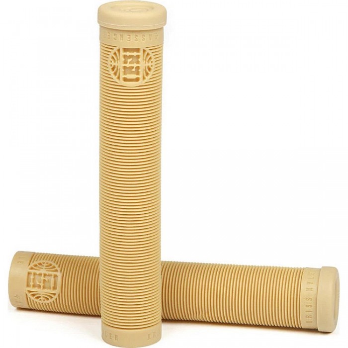 Passenger Grips Sandstorm - Slim Mushroom Design in Krayton Rubber, Beige, 162 mm - 1