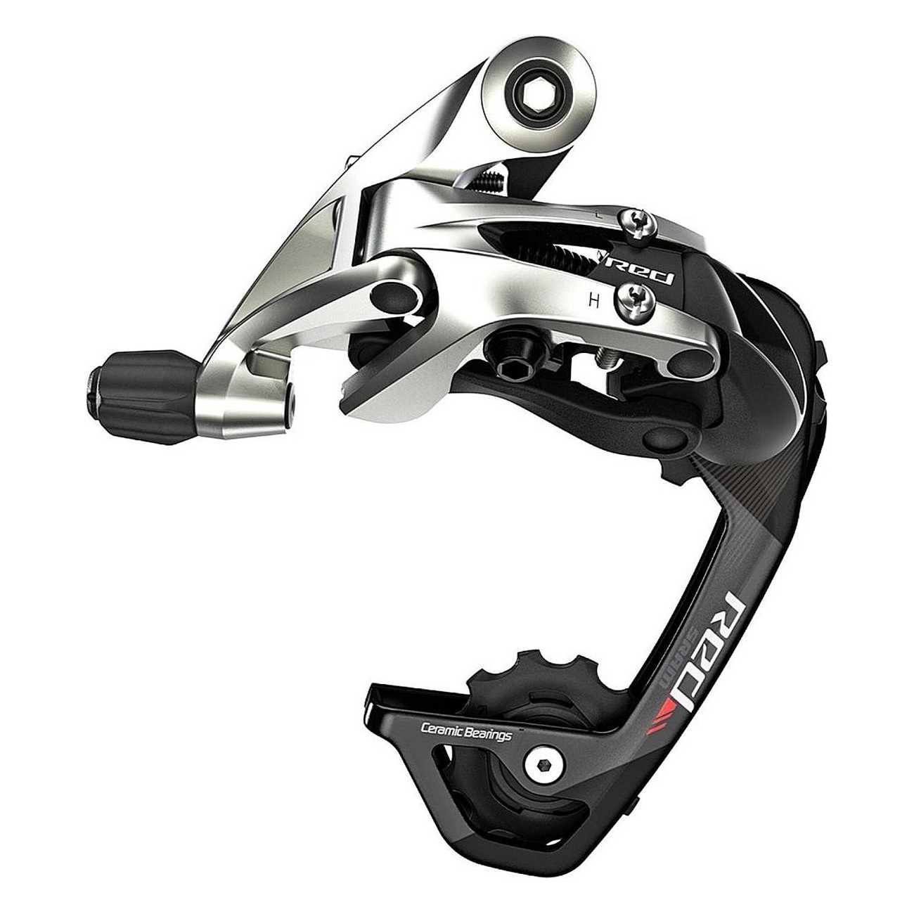 SRAM RED 11-Gang Hinterradschaltung, Mittlere Käfig, Max 32T, Rot - 1