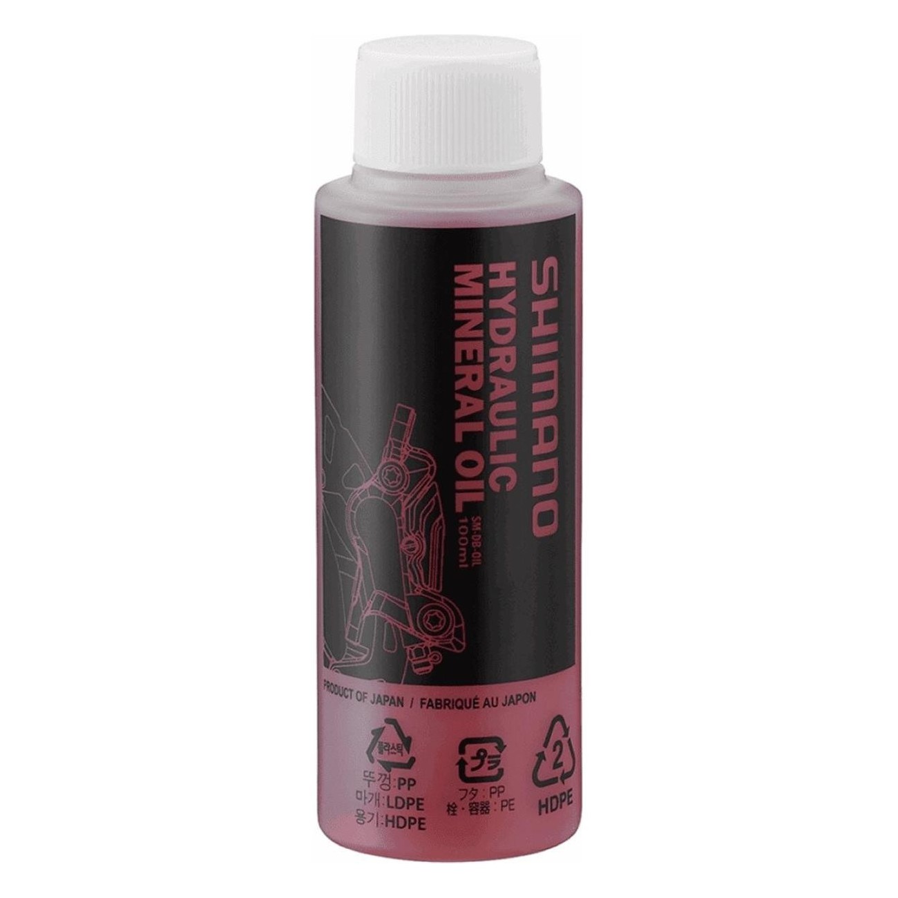 Olio Freni Idraulici Minerale Rosso Shimano - 100 ml di Alta Qualità per Prestazioni Ottimali - 1 - Olio - 4550170229054