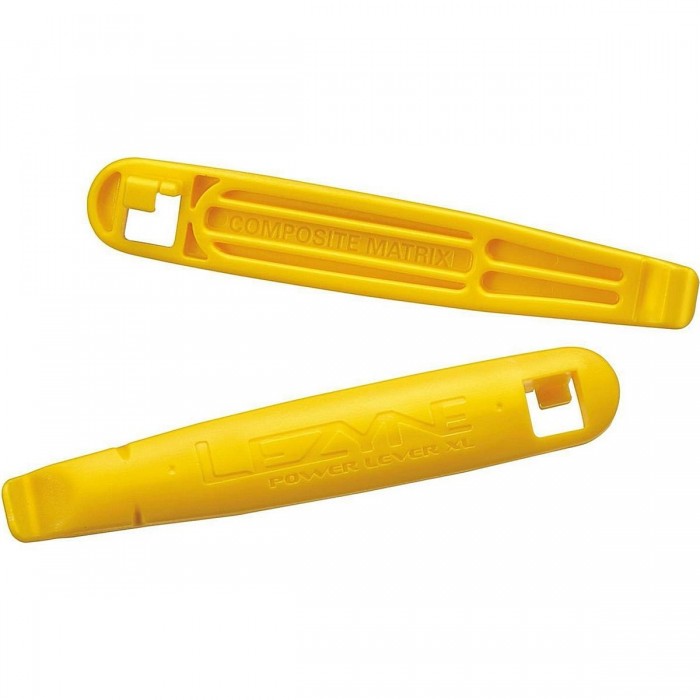 Lezyne Power Lever XL Tire Levers in Composite with Spook Hook, Yellow - 1