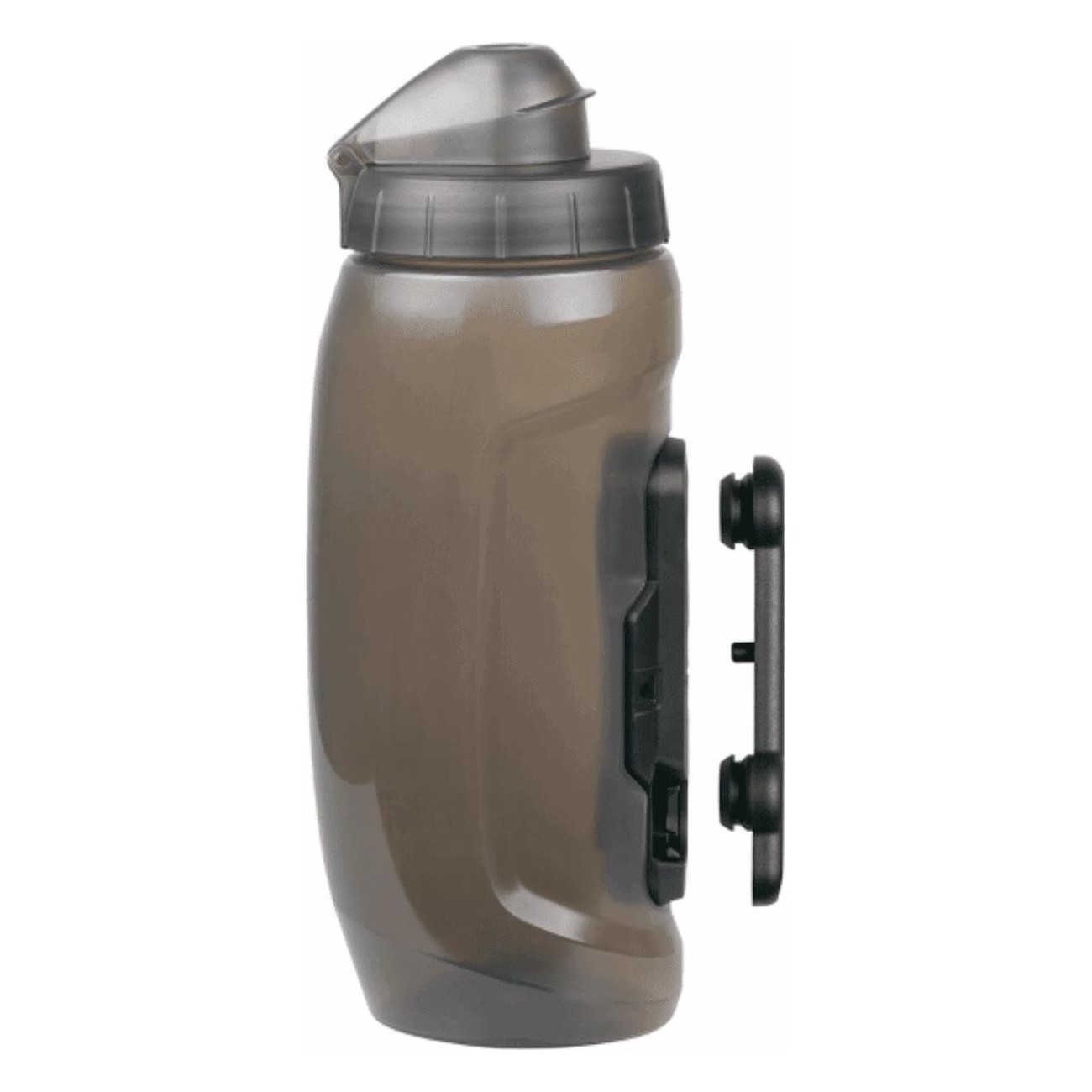 Gray 590ml Water Bottle with Protective Capsule and Magnetic Mount, Ideal for E-Bikes - 1