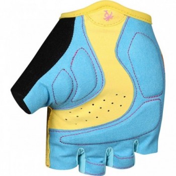 XL Garden Gloves with Clarino Palm and Pedal Closure - Yellow and Blue - 2