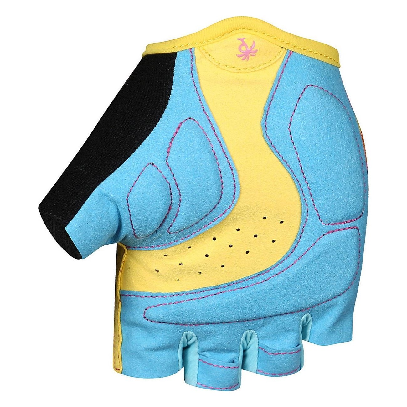 Gants de Jardin XL avec Paume en Clarino et Fermeture à Pédale - Jaune et Bleu - 2