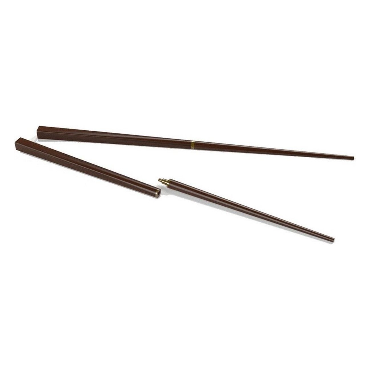 Palillos de Viaje CampFire: Come con Estilo en Cualquier Lugar - Set Compacto y Desmontable en Madera y Latón - 2