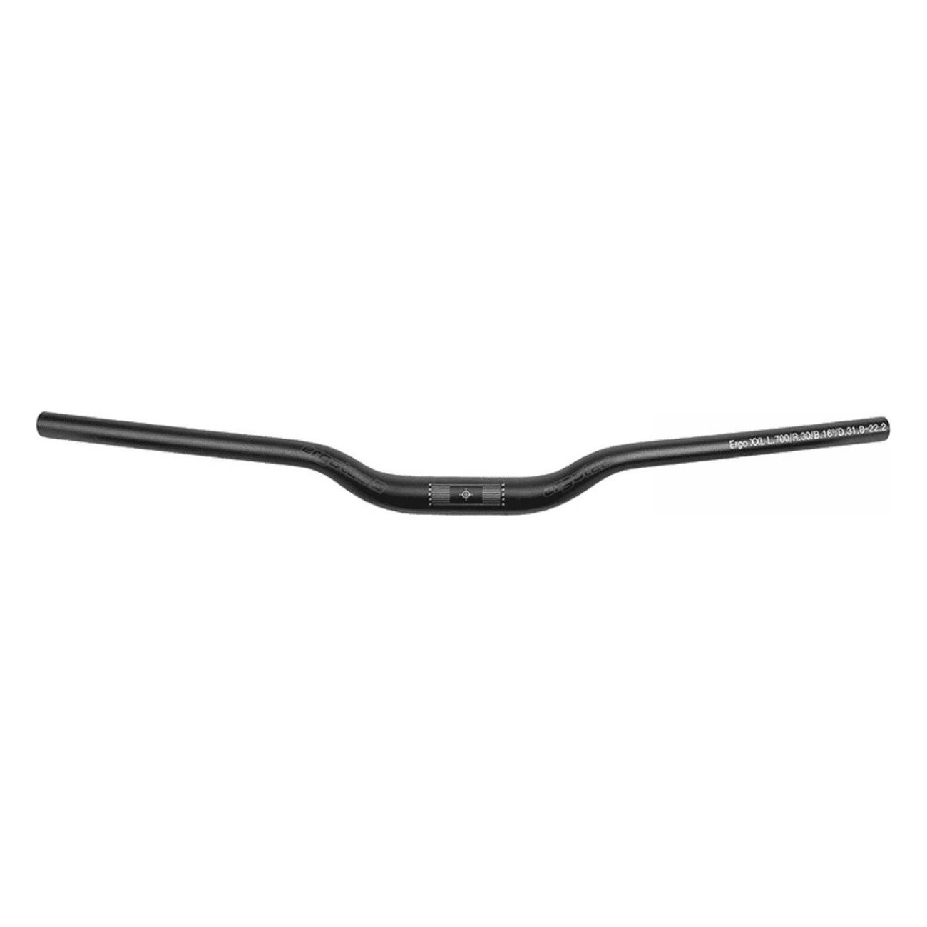 MTB Ergo XL Handlebar 680mm Black, Diameter 31.8mm, AL 6061 T6 - 1