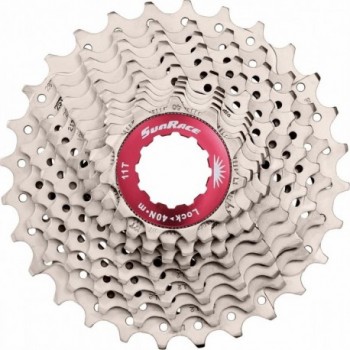 Cassetta Road 11V 11/32 Denti in Alluminio Argento per Shimano, 290g - Sunrace - 1 - Cassette - 4710944255447