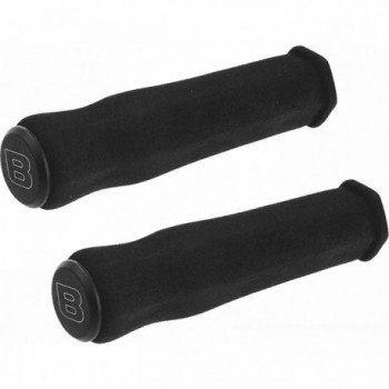 Light Shaped Sponge MTB Grips 127mm - Black, Optimal Comfort & Control - 1